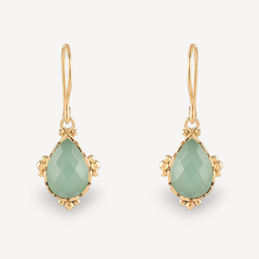 LYRA Chalcedony Drop Earrings
