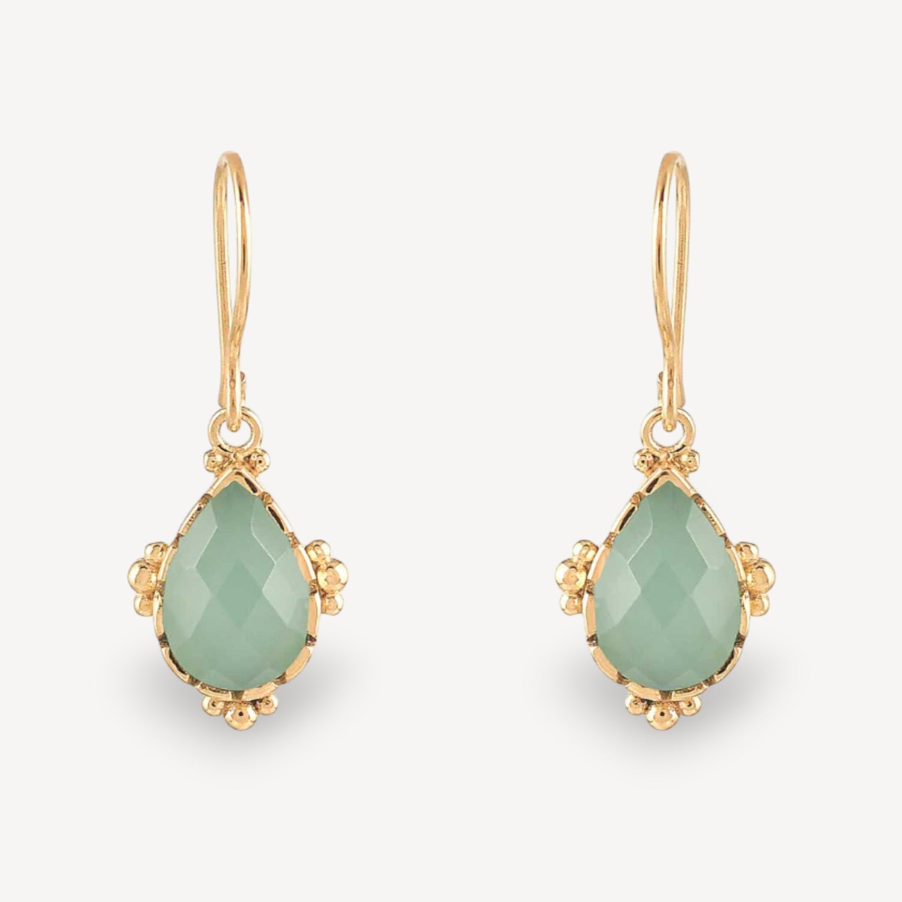 LYRA Chalcedony Drop Earrings