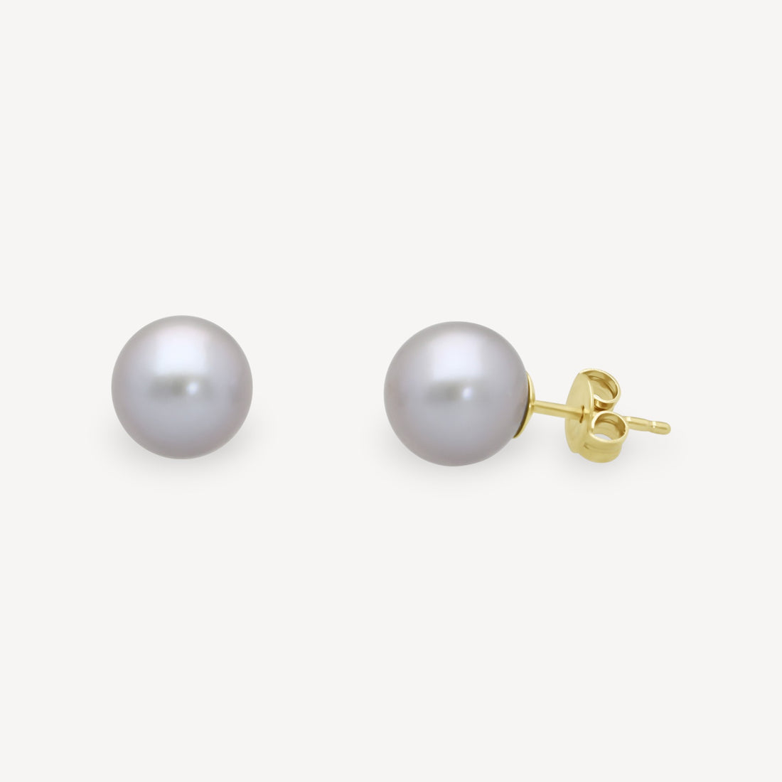 Medium Grey Pearl Studs