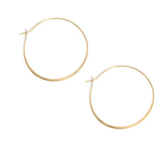 Melissa Joy Manning at EC One London extra large Round Hoops gold
