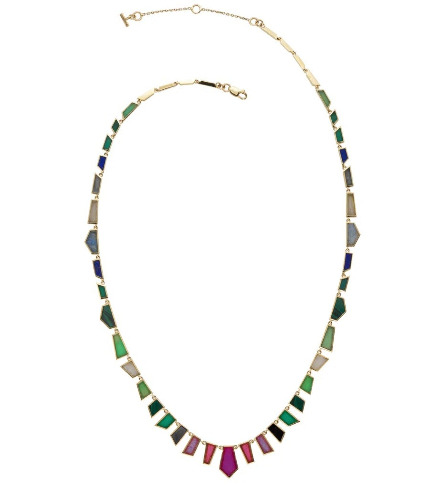 Tesserae Midnight Mesa Gold Necklace  by Metier at ethical jeweller E.C.One London 