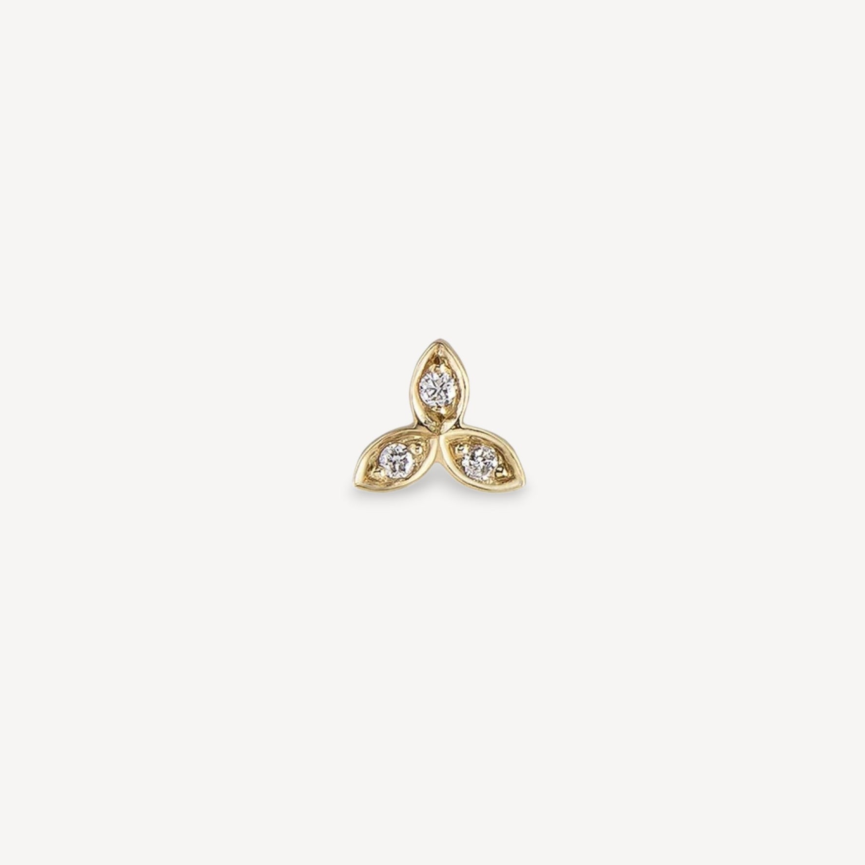 Metier at E.C.One London LALEE Gold and White Diamond Stud SINGLE