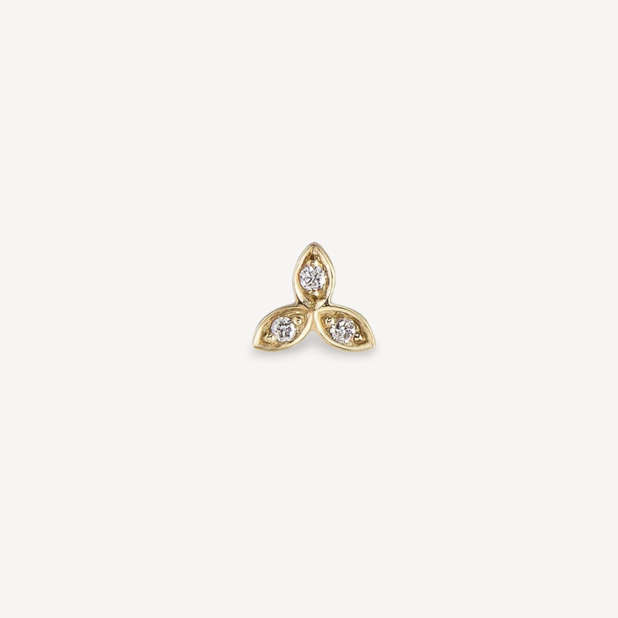 Metier at E.C.One London LALEE Gold and White Diamond Stud SINGLE