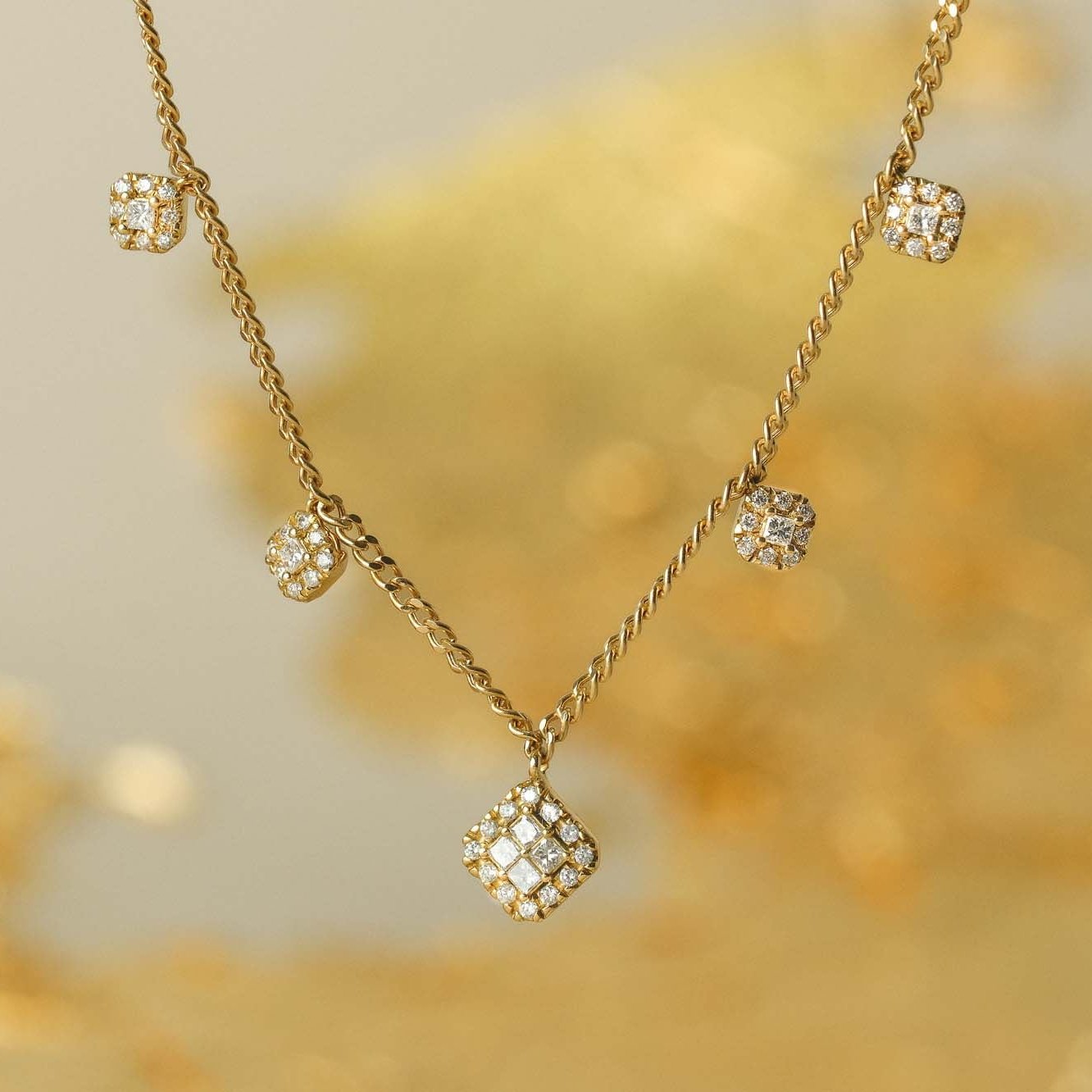 Nilufer Fine Jewellery at E.C.One London FORTUNA 5-in-1 Gold and Diamond Necklace