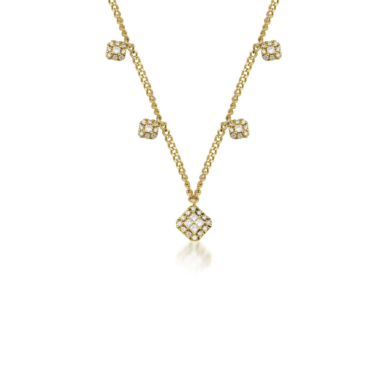 Nilufer Fine Jewellery at E.C.One London FORTUNA 5-in-1 Gold and Diamond Necklace