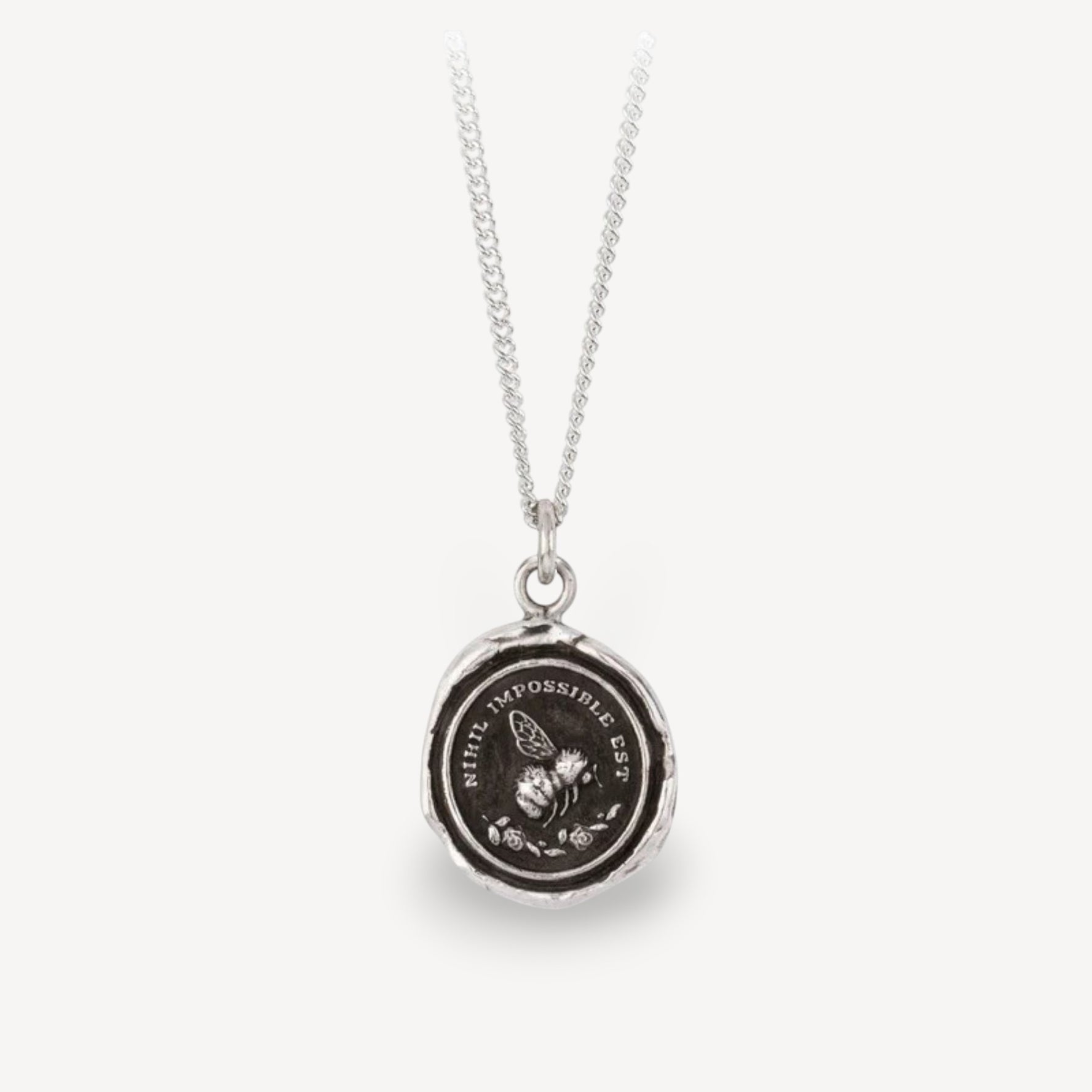 NOTHING IS IMPOSSIBLE Talisman Silver Necklace