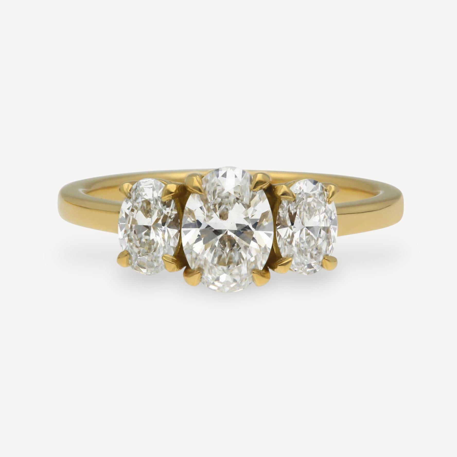 OLIVIA Diamond Trilogy Yellow Engagement Ring