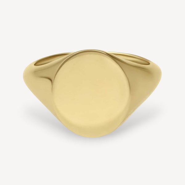 Oval Gold SIGNET Ring