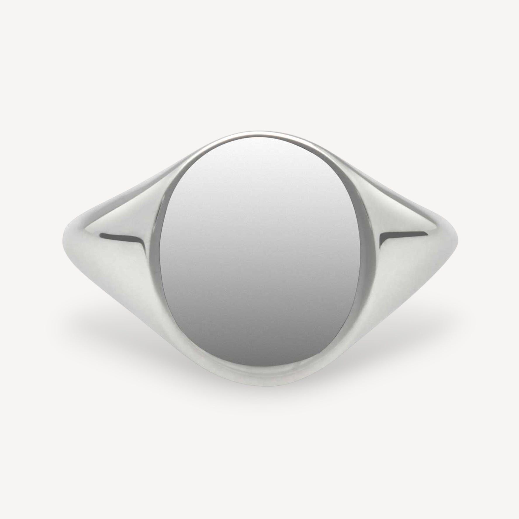 Oval Silver SIGNET Ring