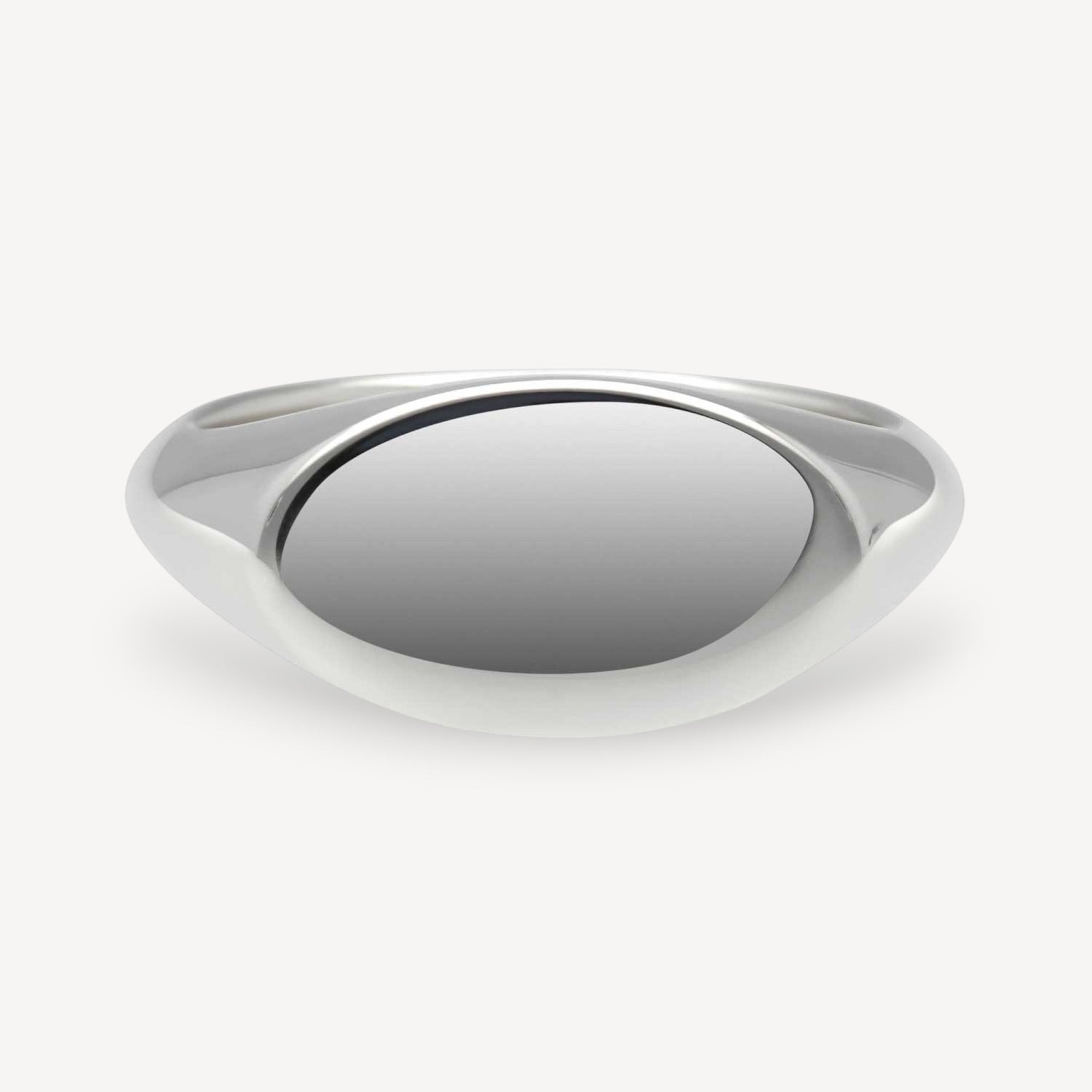 Raffy Oval Silver SIGNET Ring