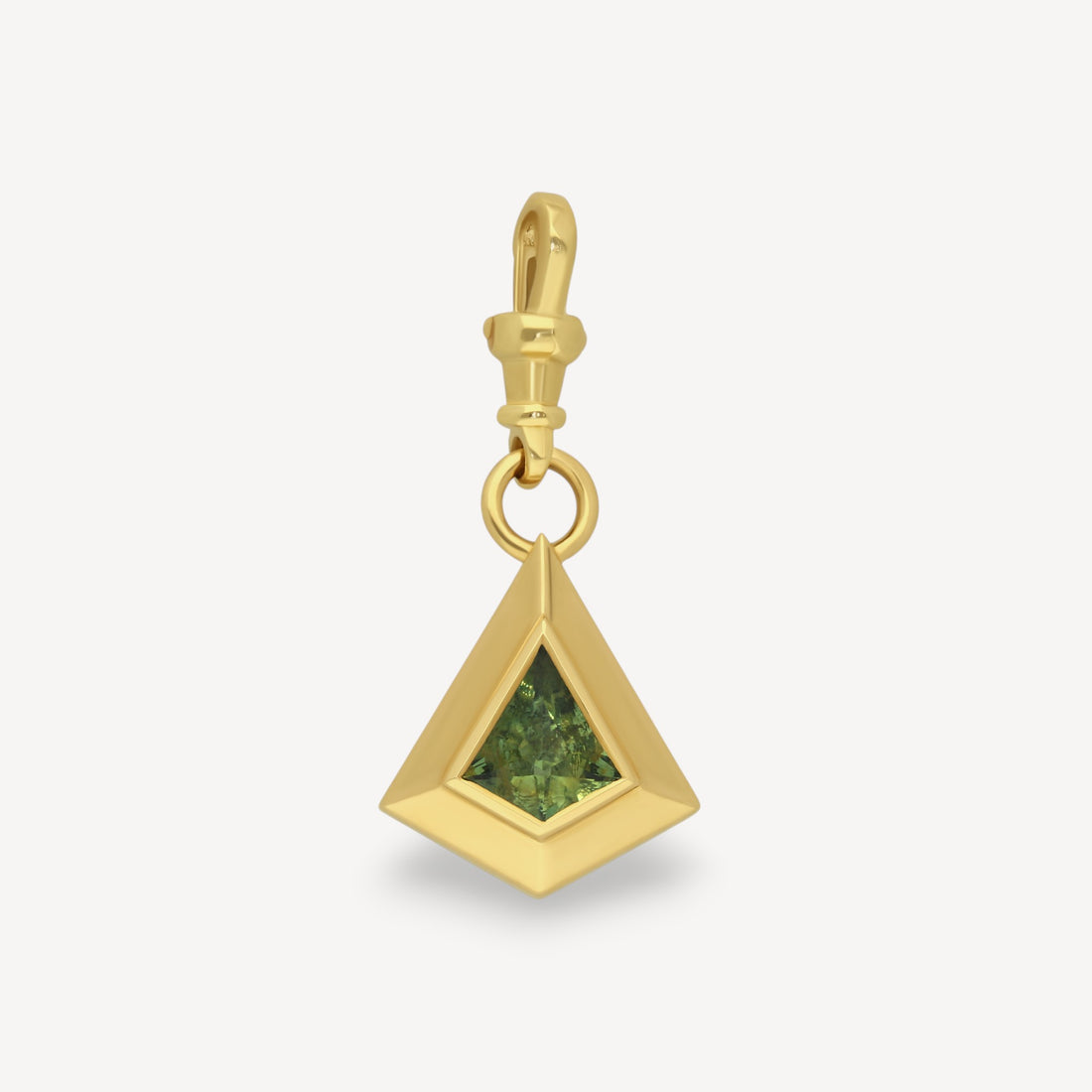 ROCKPOOL Kite Gold Charm with Green Sapphire