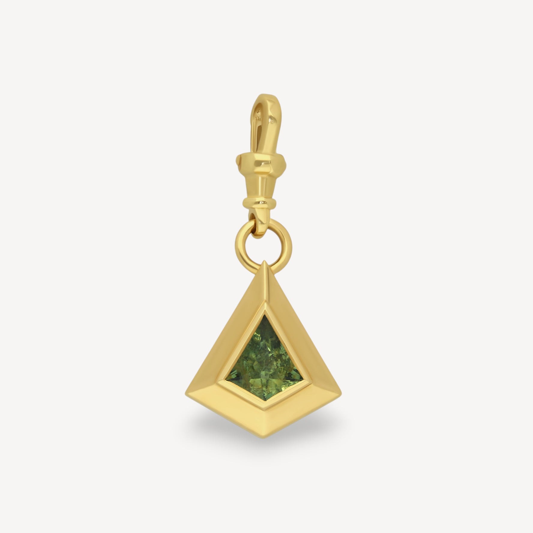 ROCKPOOL Kite Gold Charm with Green Sapphire