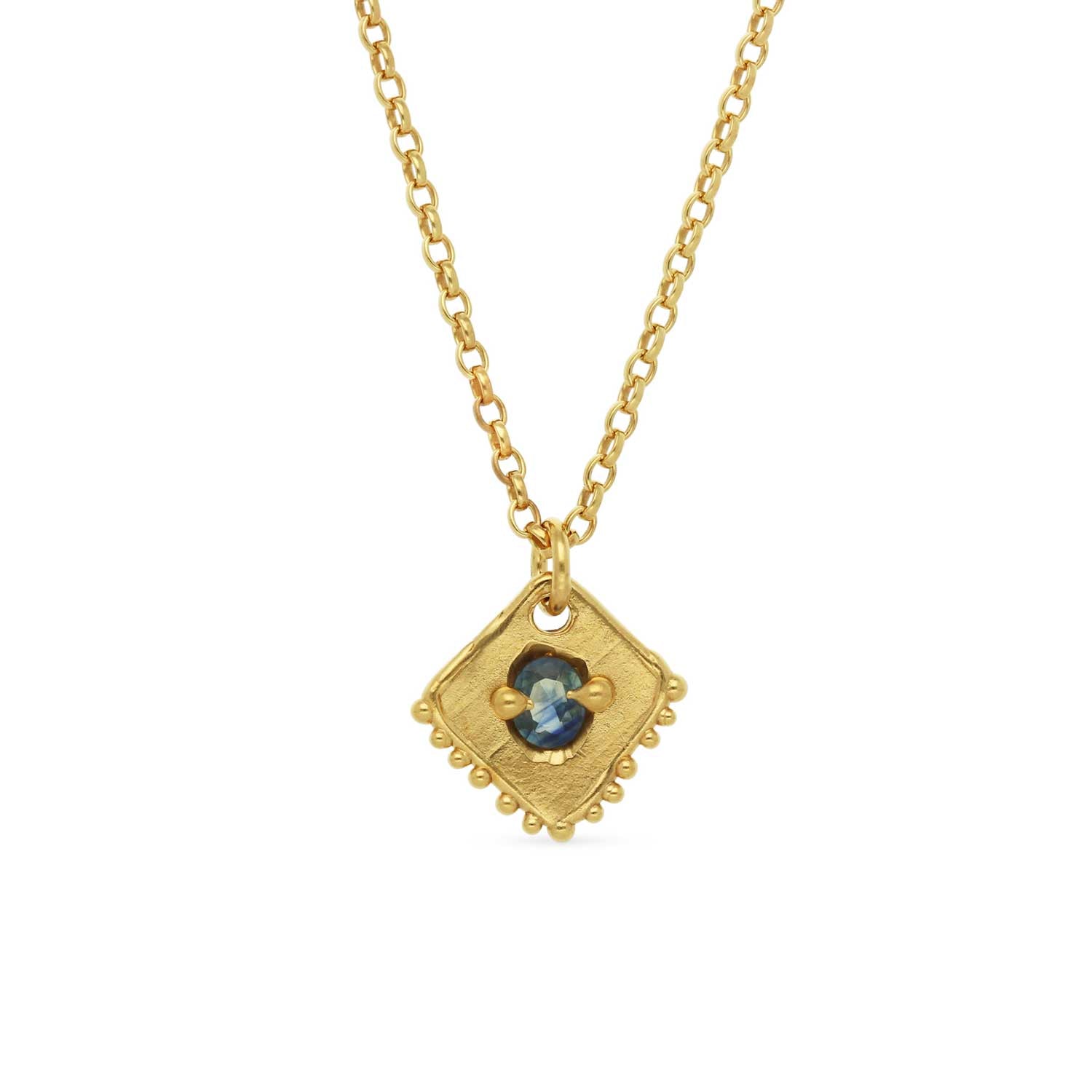 KITE Pendant with Blue Sapphire By Sharlala at ethical jeweller E.C.One London