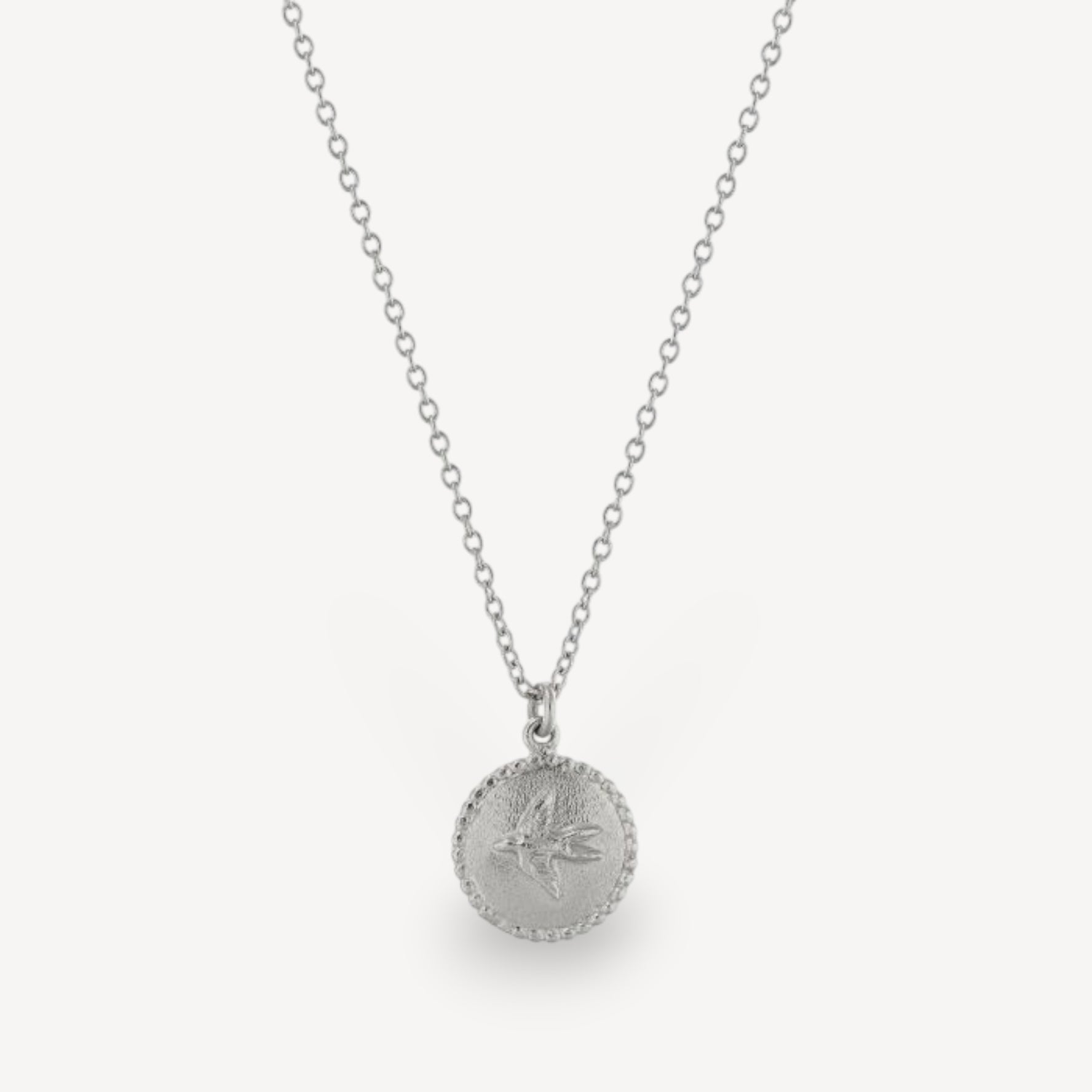Small Ex-voto Swallow Necklace Silver