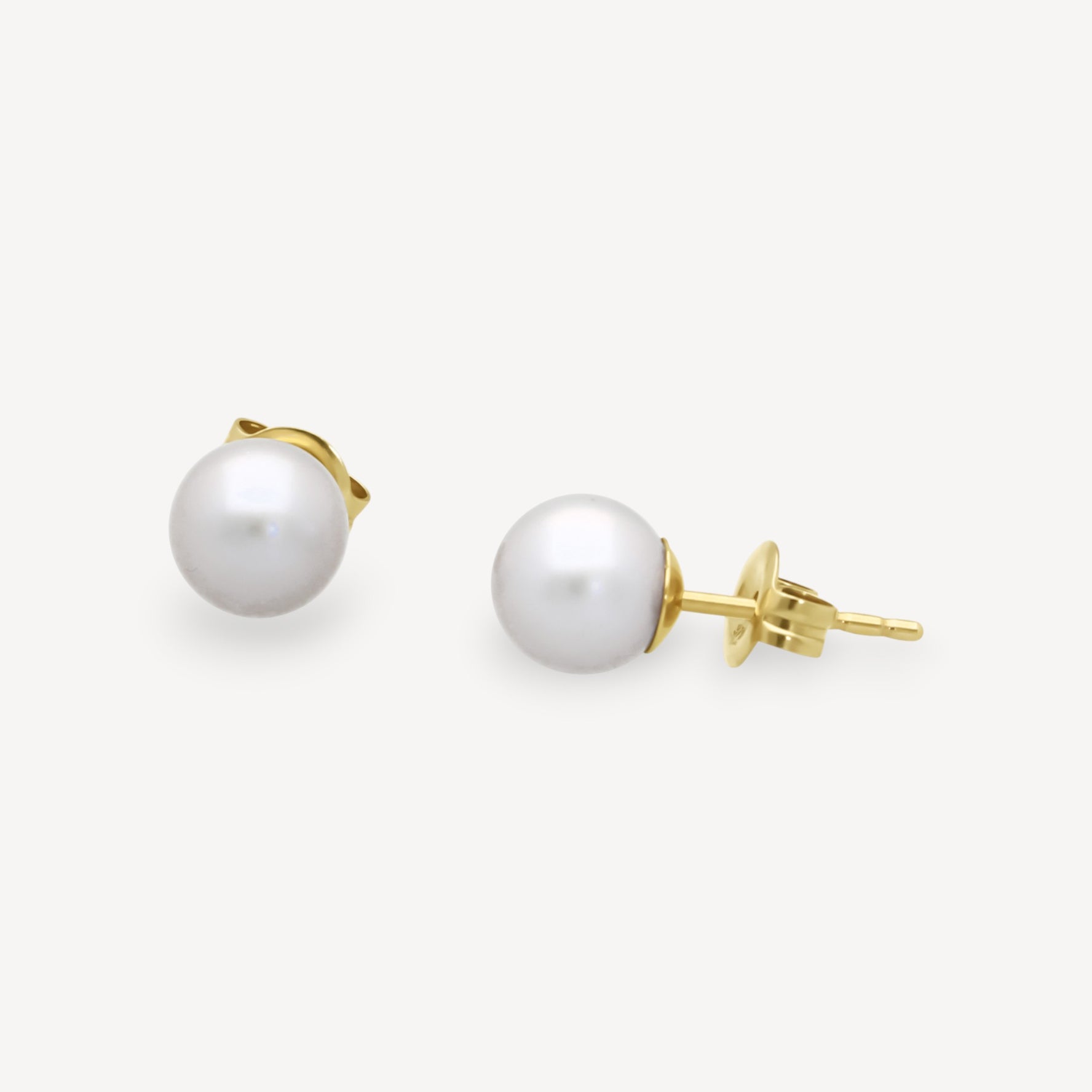 Small White Pearl Studs