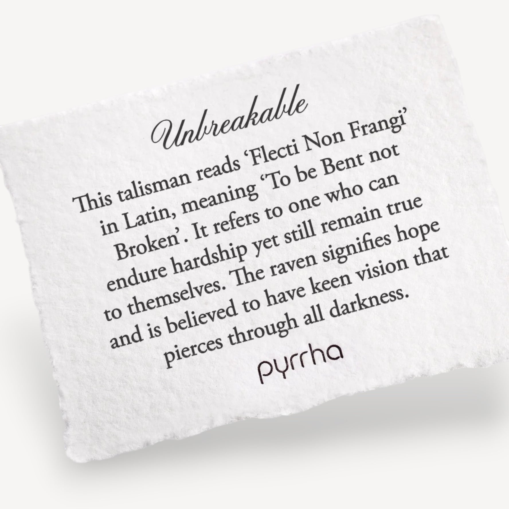 UNBREAKABLE Talisman Silver Necklace with Blue Ceramic Detail