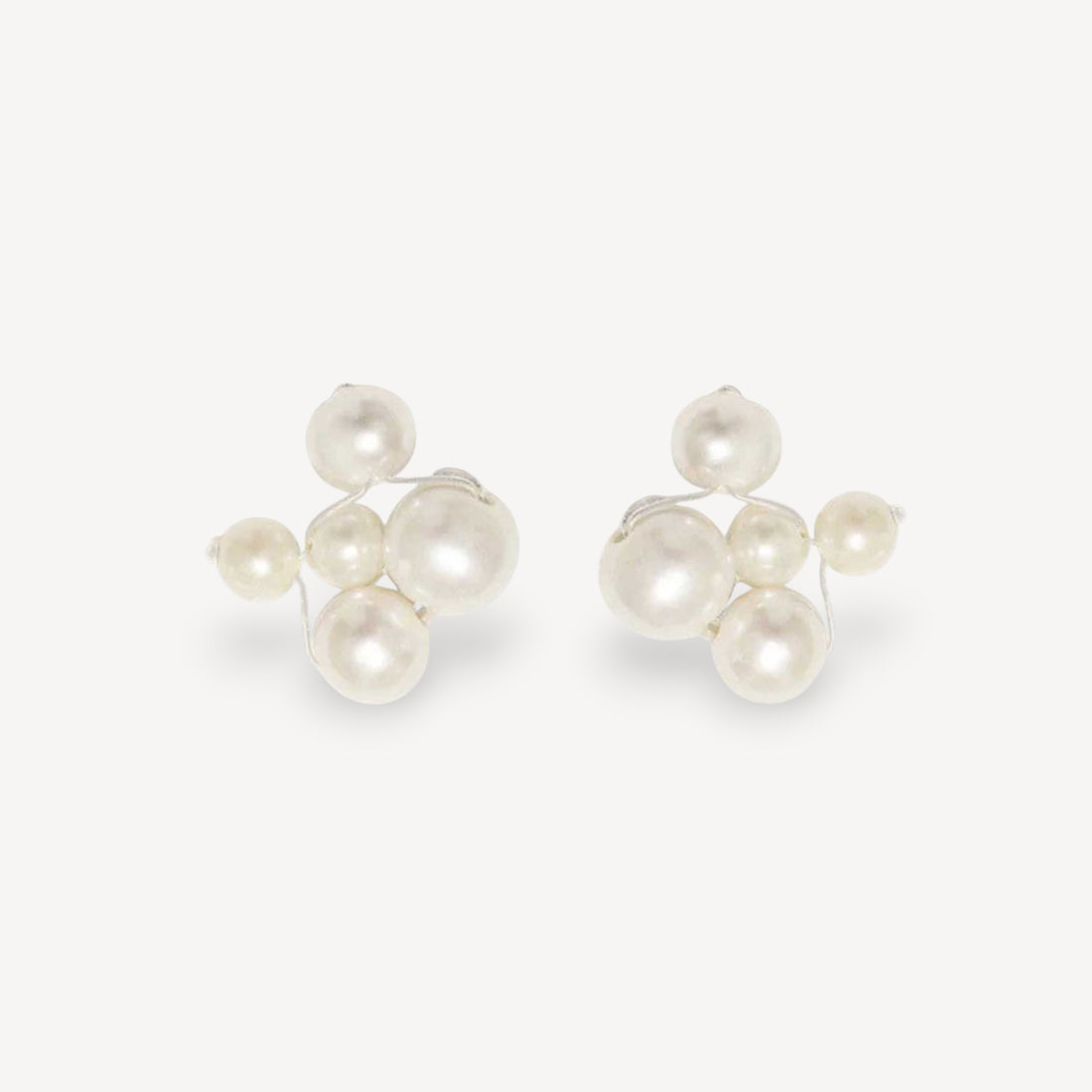 Universal Code Pearl Stud Earrings