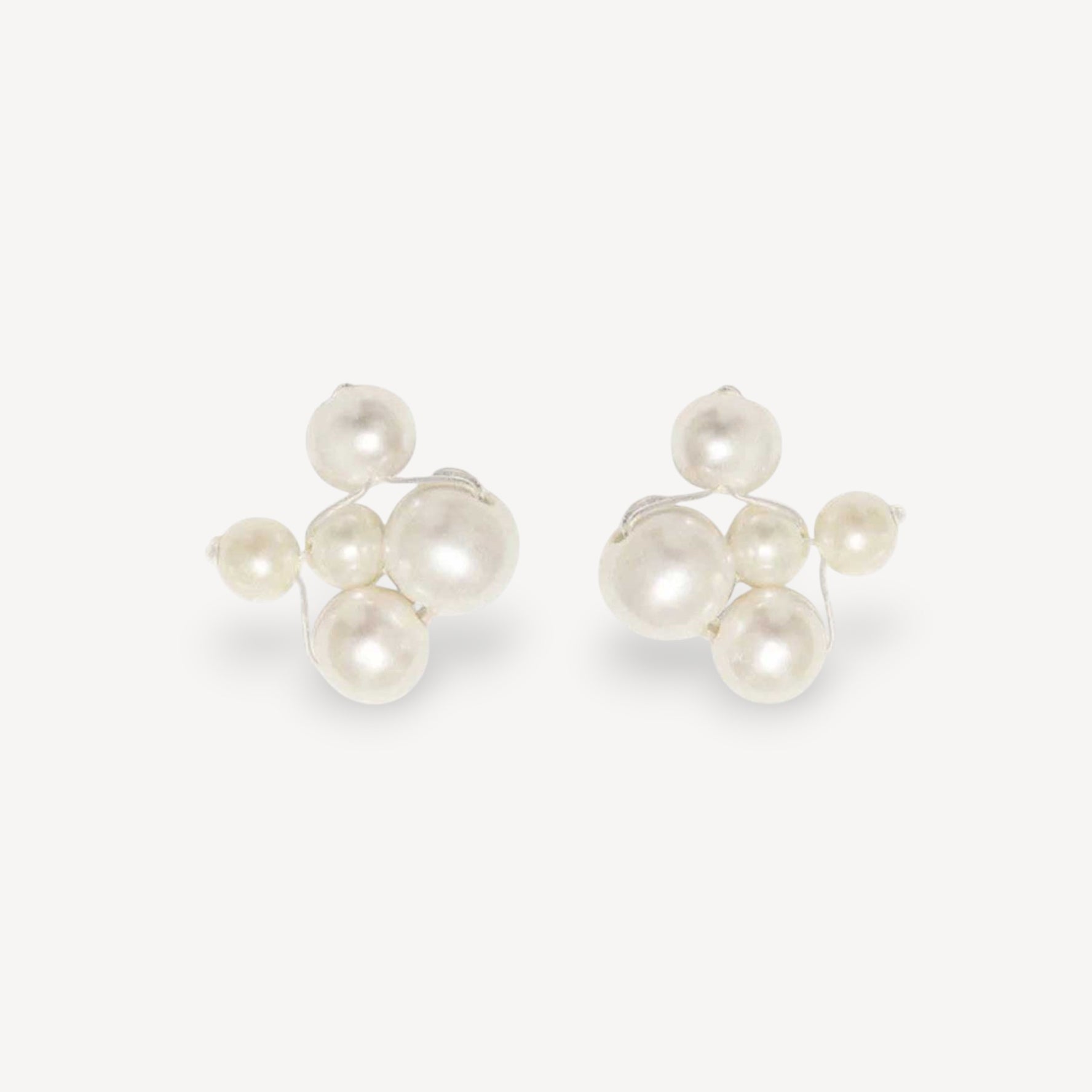 Universal Code Pearl Stud Earrings