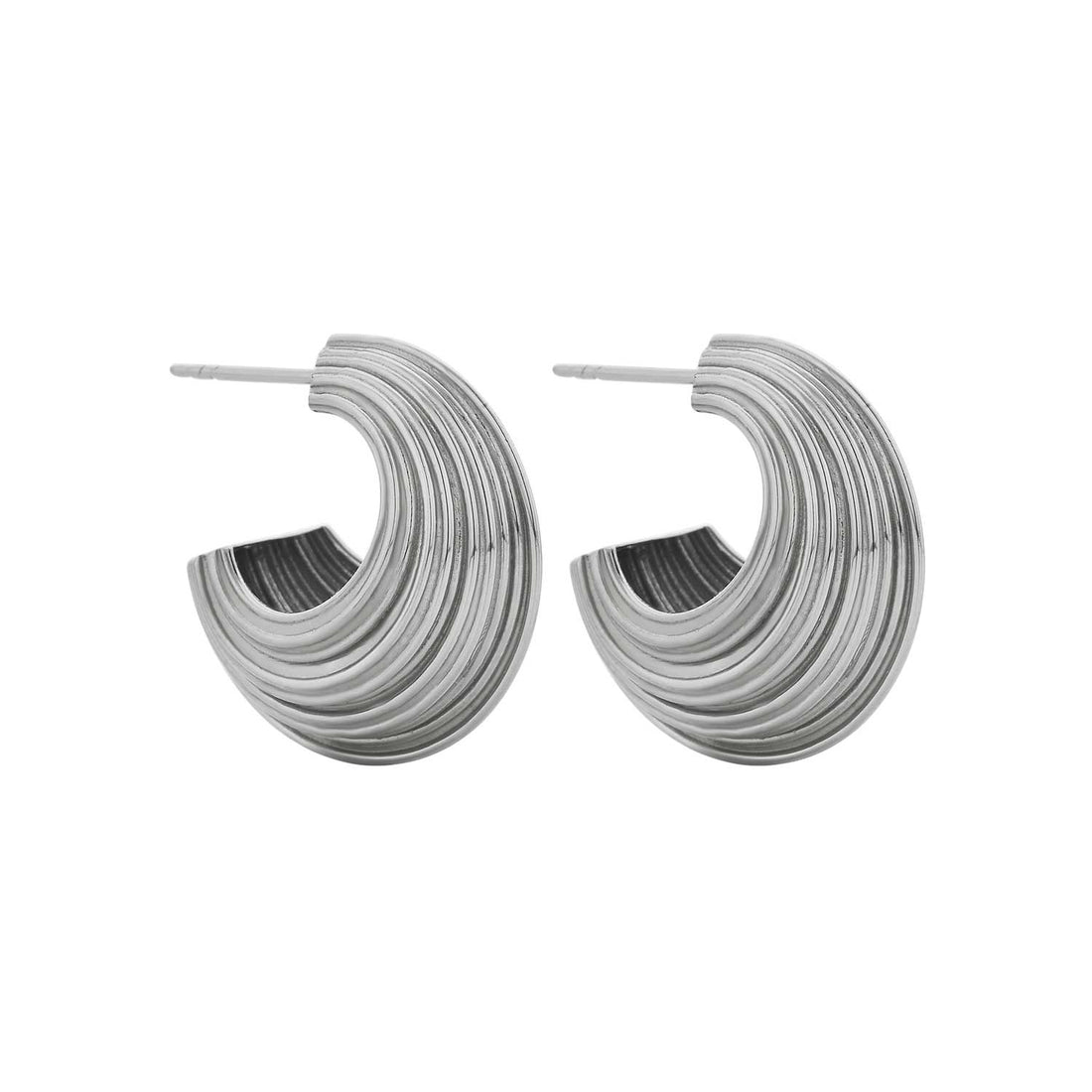RAE Hoop Earrings Silver by Zoe & Morgan at ethical jeweller E.C.One London