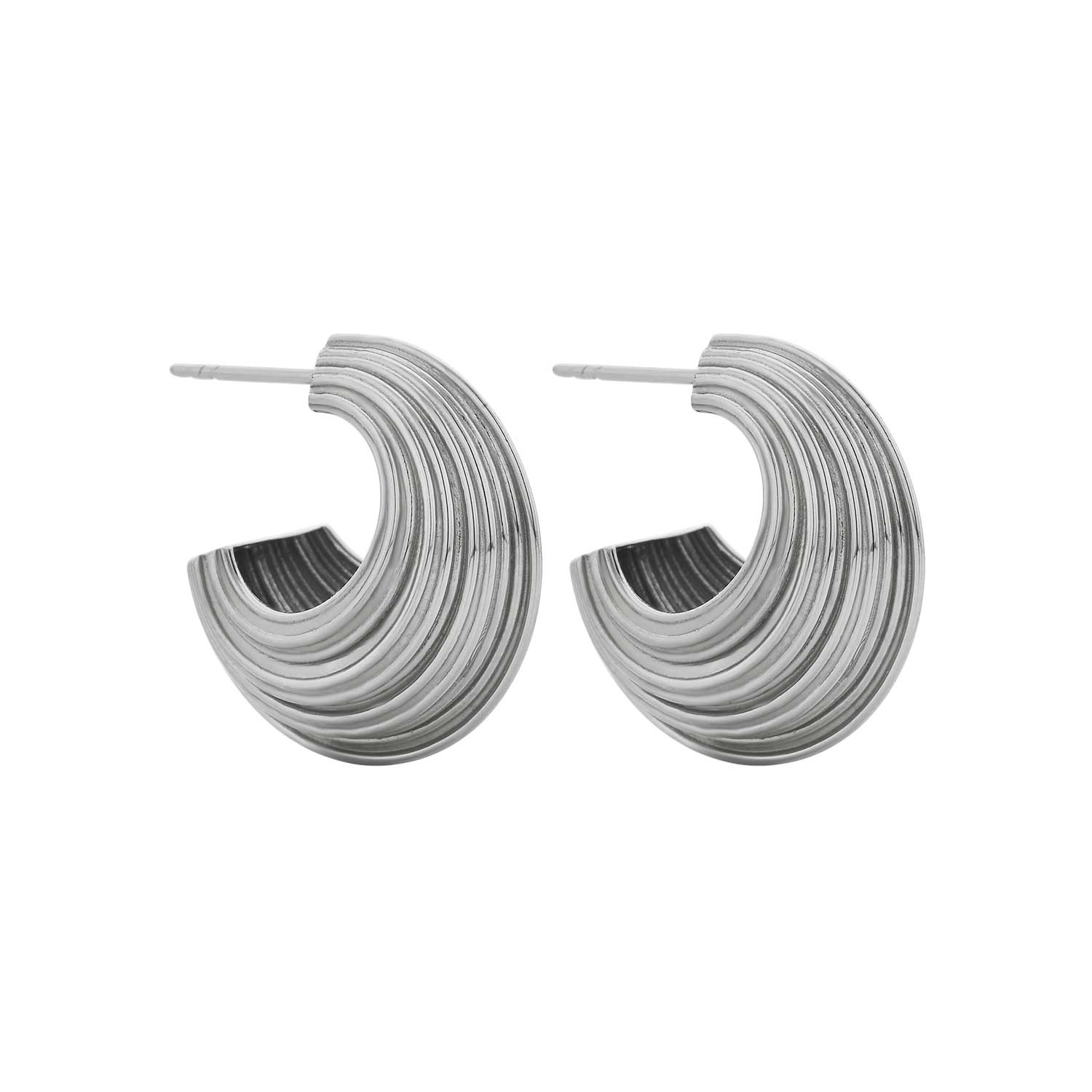 RAE Hoop Earrings Silver by Zoe & Morgan at ethical jeweller E.C.One London
