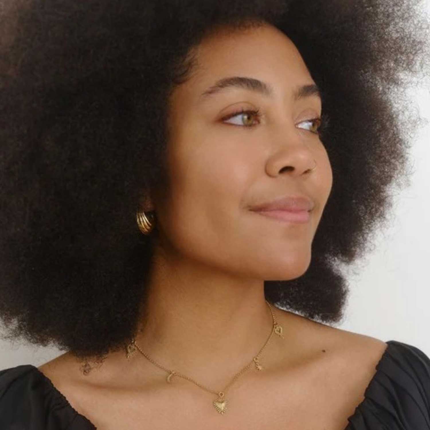 Charmed Necklace Gold Plated by Zoe and Morgan at E.C.One London awarding winning ethical jeweller