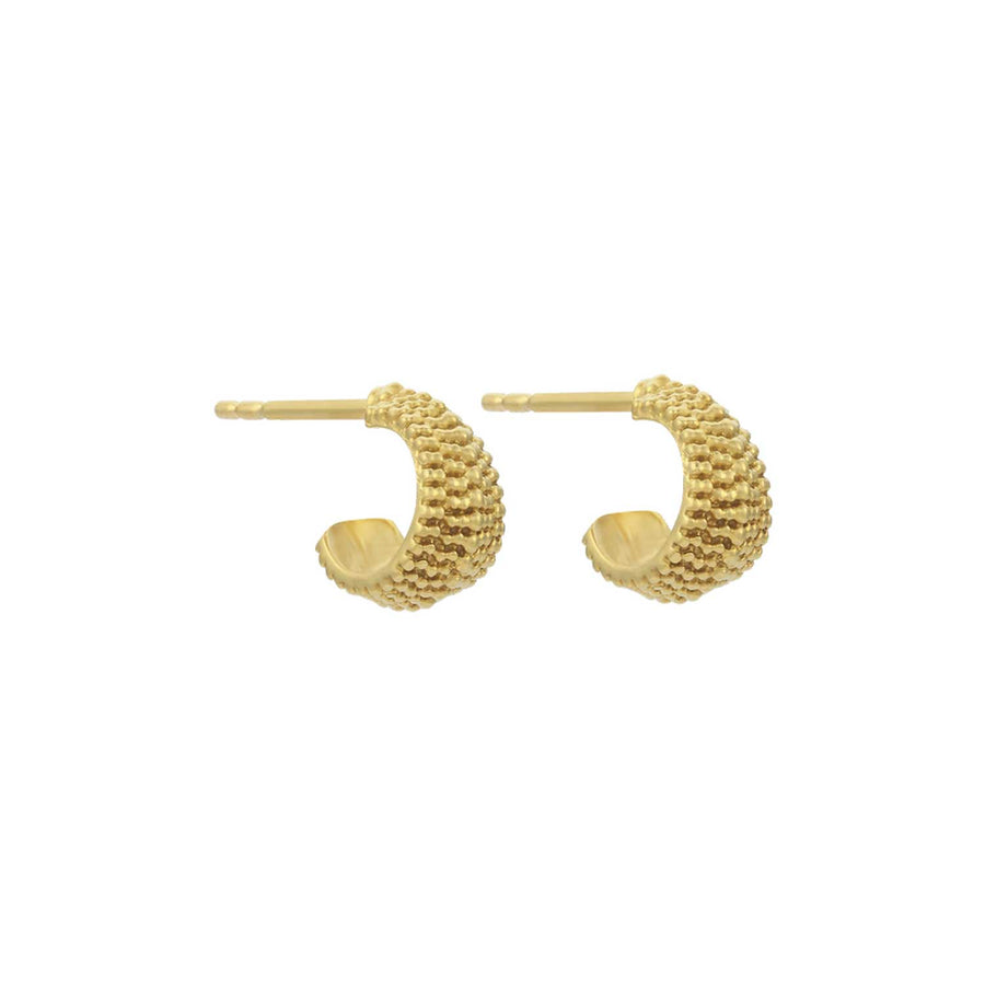 Zoe and Morgan LILLY Hoop Earrings Gold Plated at ethical  jewellers EC one London