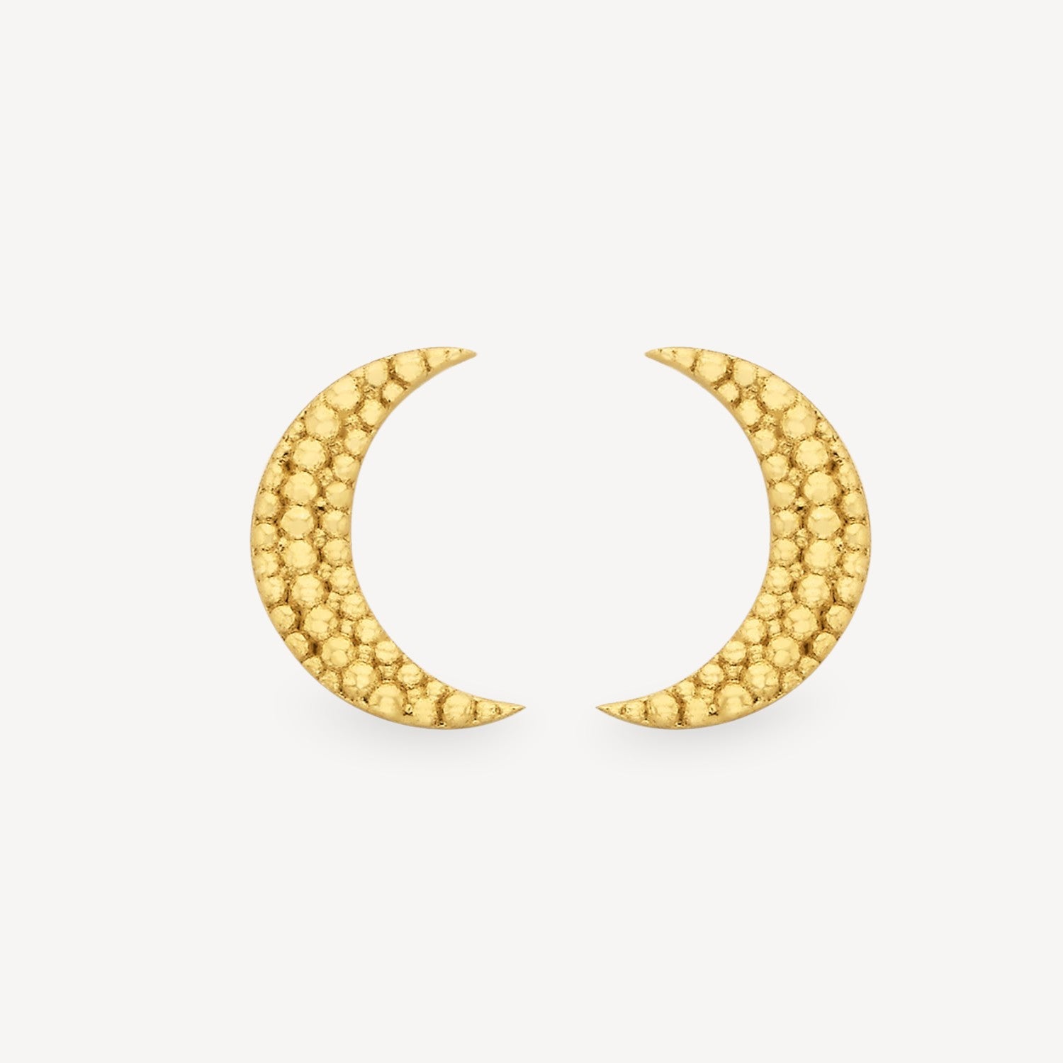 MOONLIGHT Studs Gold Plated by Zoe and Morgan at E.C.One London