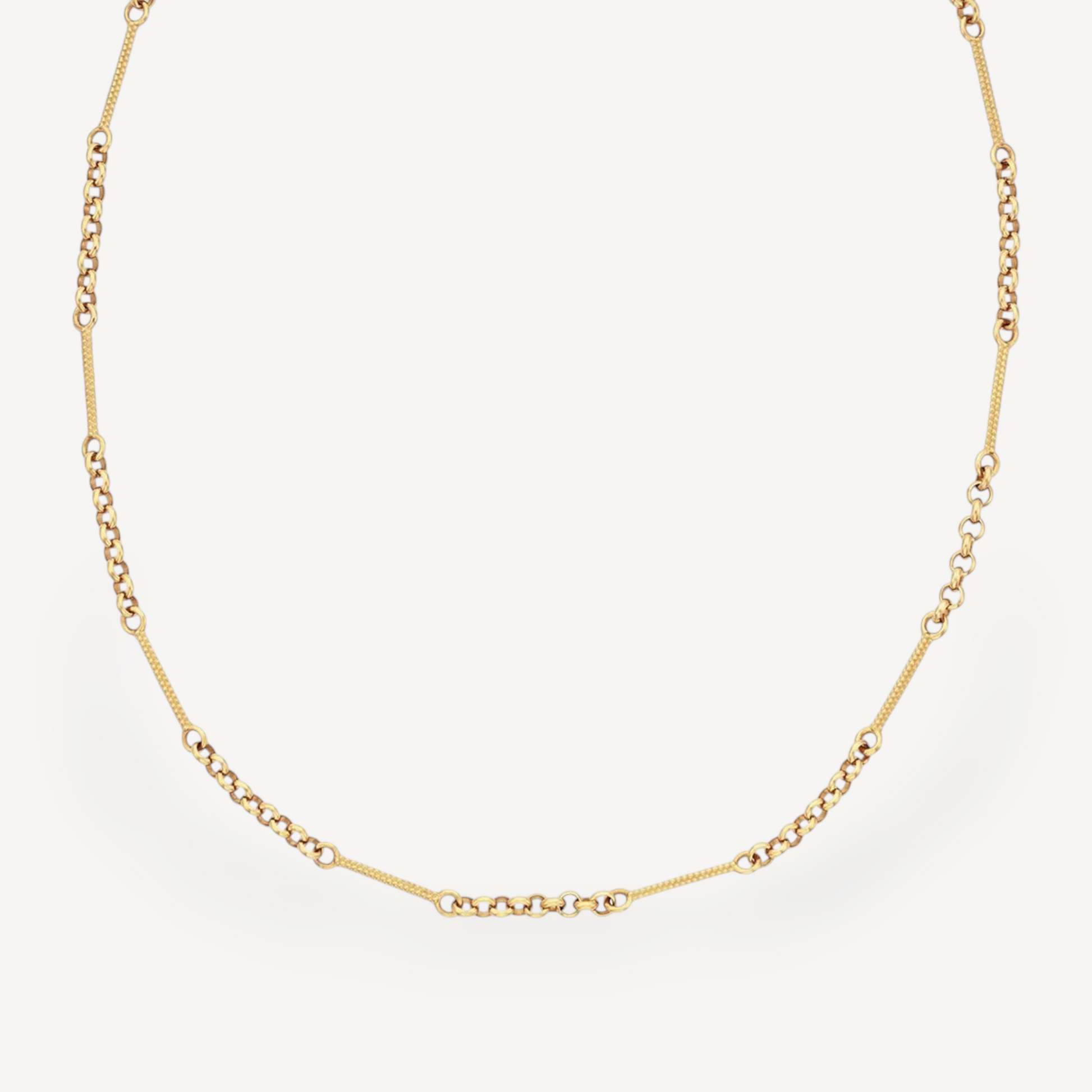 Zoe and Morgan at E.C. One London POPPY Necklace Gold Plated