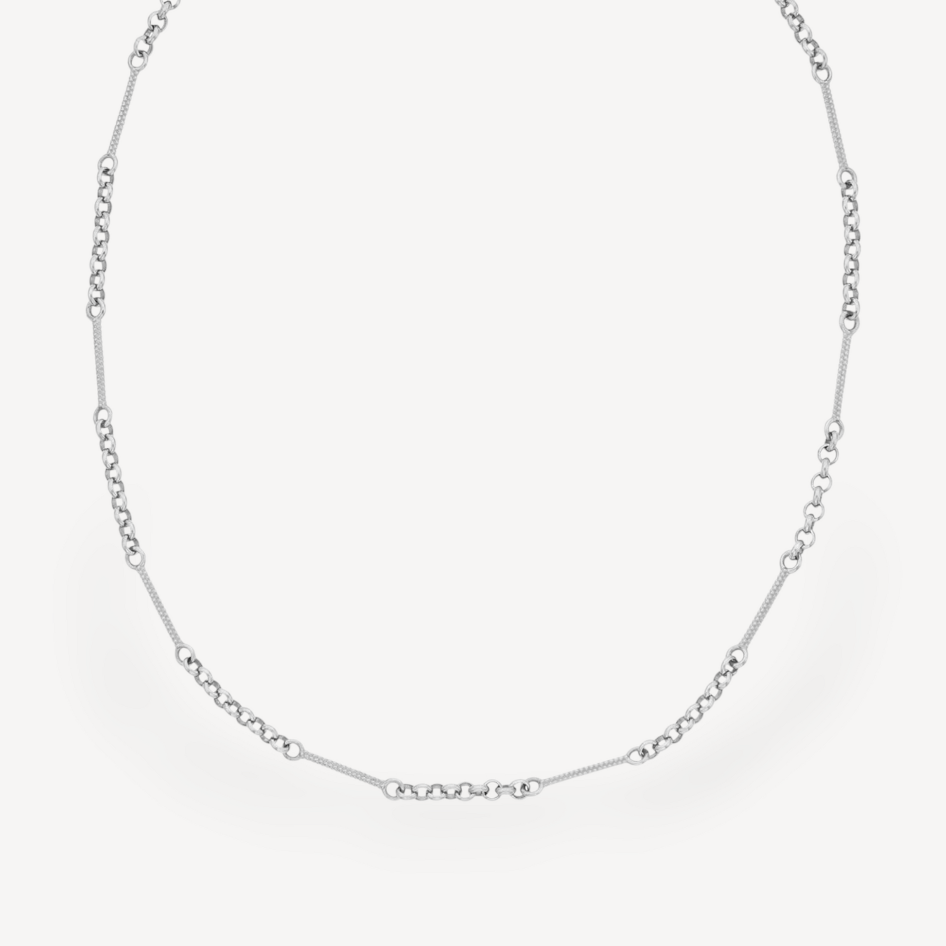 Zoe and Morgan at E.C. One London POPPY Necklace Silver