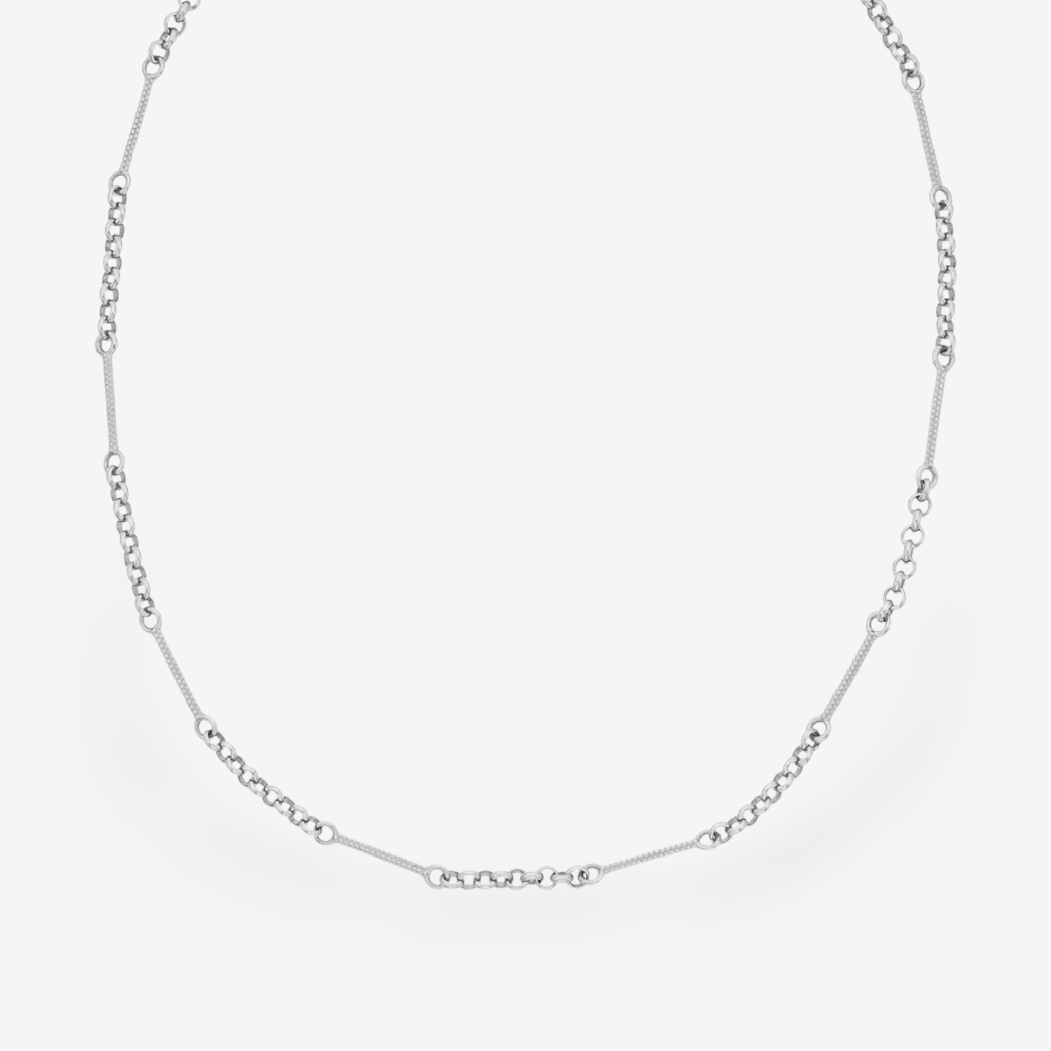 Zoe and Morgan at E.C. One London POPPY Necklace Silver