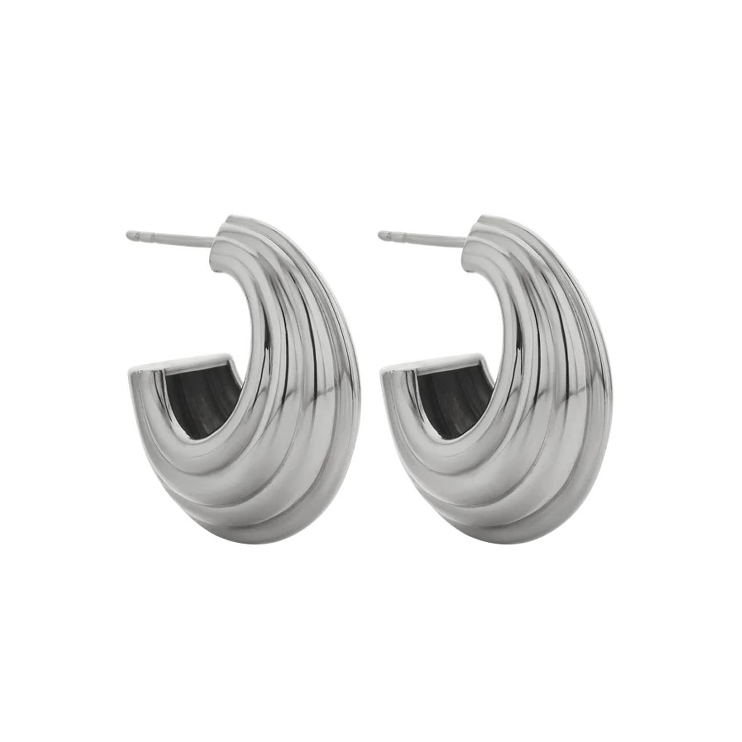 SOLINA Hoop Earrings Silver By Zoe & Morgan at ethical jeweller E.C.One London