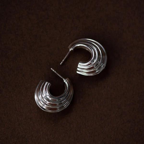 SOLINA Hoop Earrings Silver By Zoe & Morgan at ethical jeweller E.C.One London