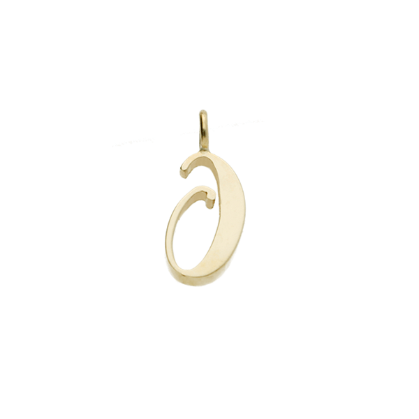 EC One recycled Gold number "0" charm
