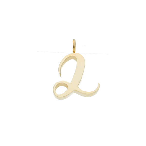  Recycled Gold number "2" Charm Pendant