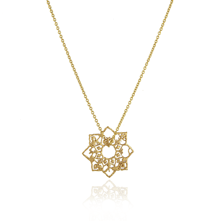 EC One Natalie Perry Gold Full Bloom Pendant Necklace