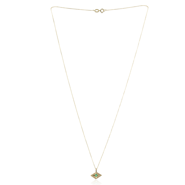 EC One Ellie Air Star Gold Emerald Necklace
