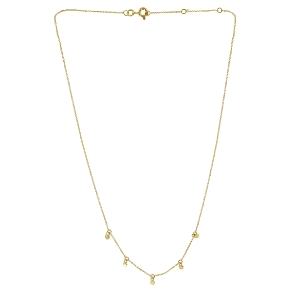 Helene Turbe crazy beads collar in recycled 9ct gold at EC One London