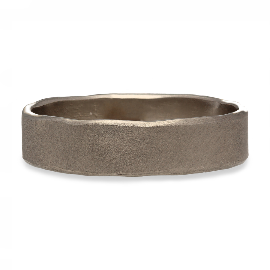 Hannah Bedford white gold wave wedding band at EC One London