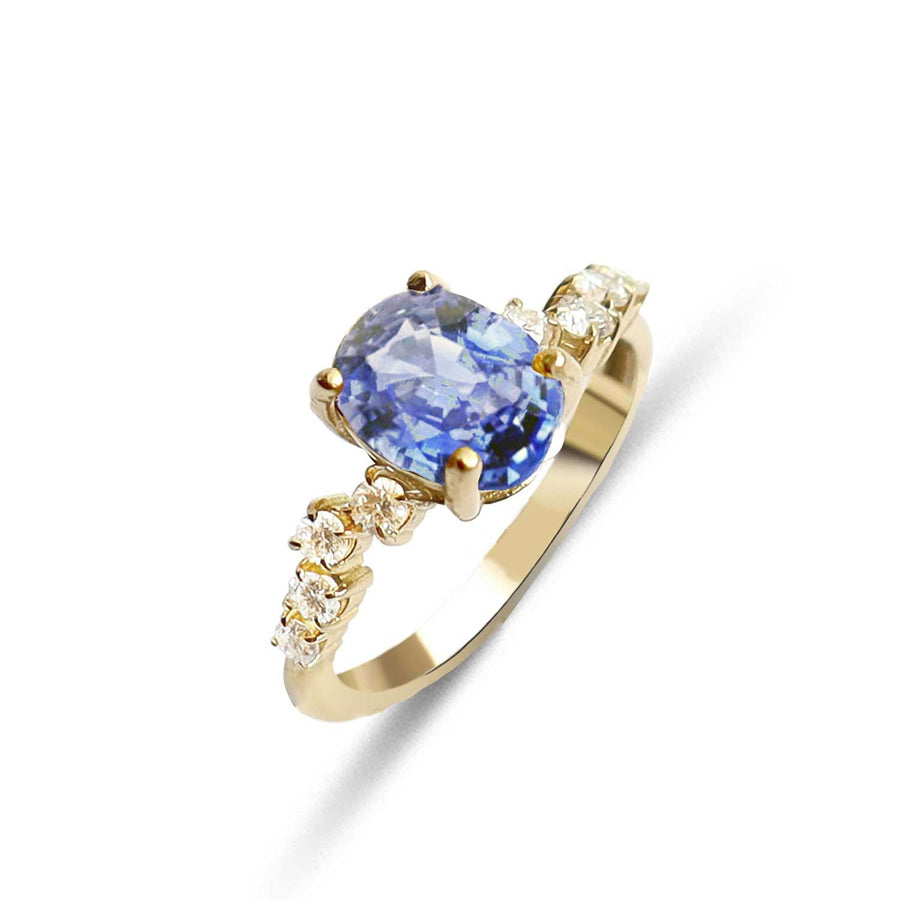 GFG ARTISIA Blue Sapphire and Diamond Wave Ring at EC One London