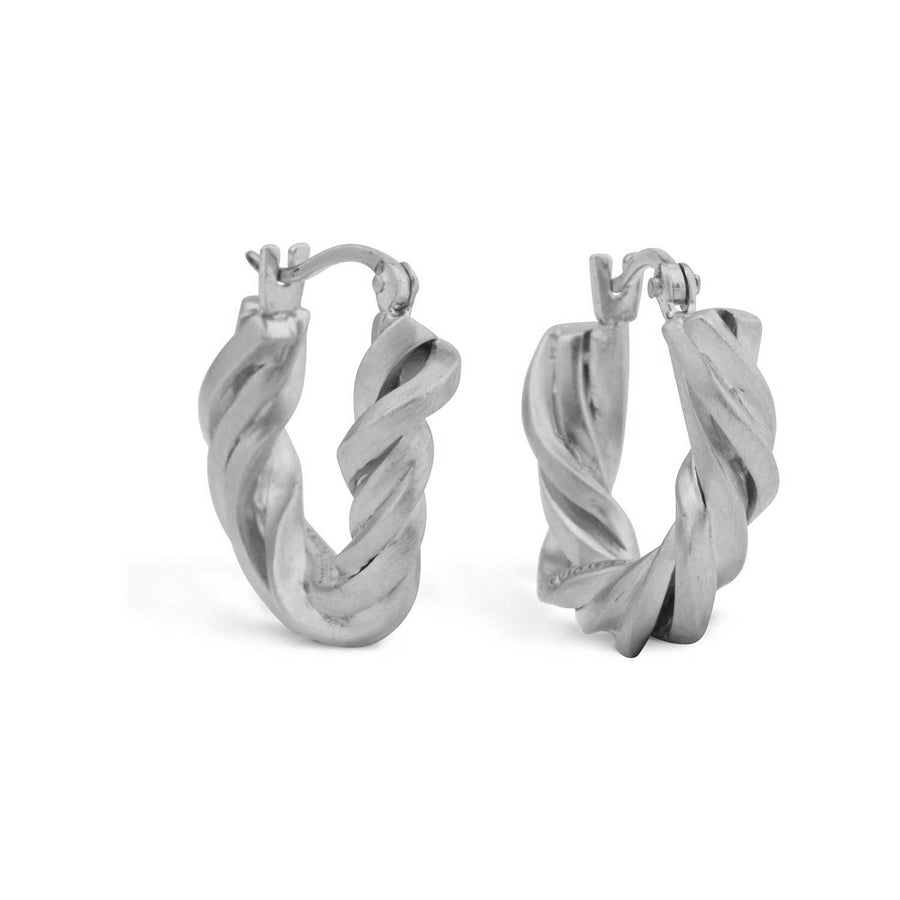 Completedworks Deep State Hoop Earrings Silver at EC One
