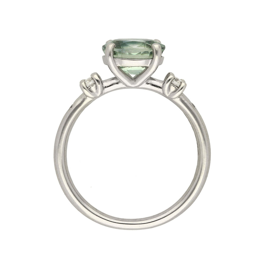 LAINEY Platinum Pale Teal Sapphire Engagement Ring