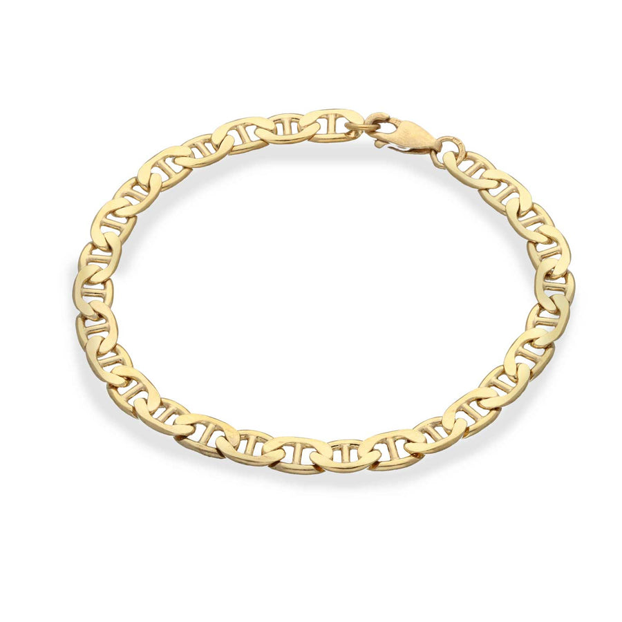 EC One recycled Gold Plated Anchor Chain Bracelet