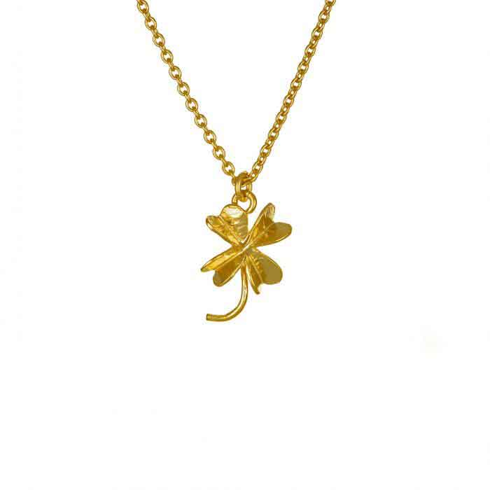 Small Gold plated Clover Necklace