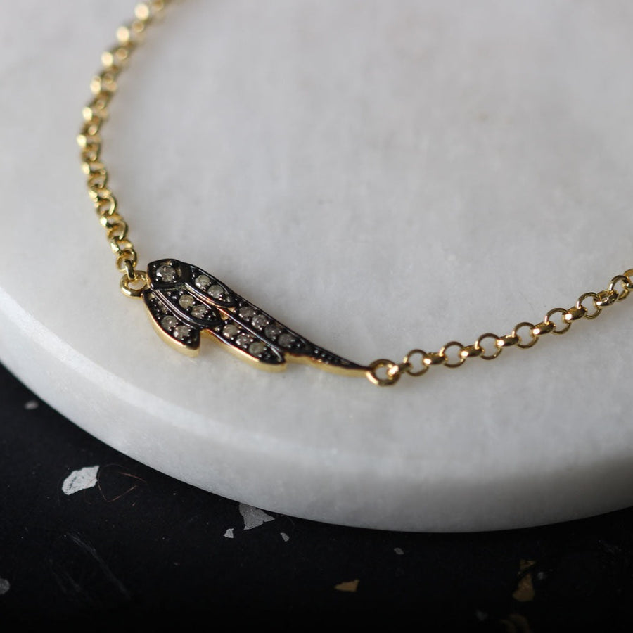 Sweet Marie Wing bracelet with Diamonds at EC One