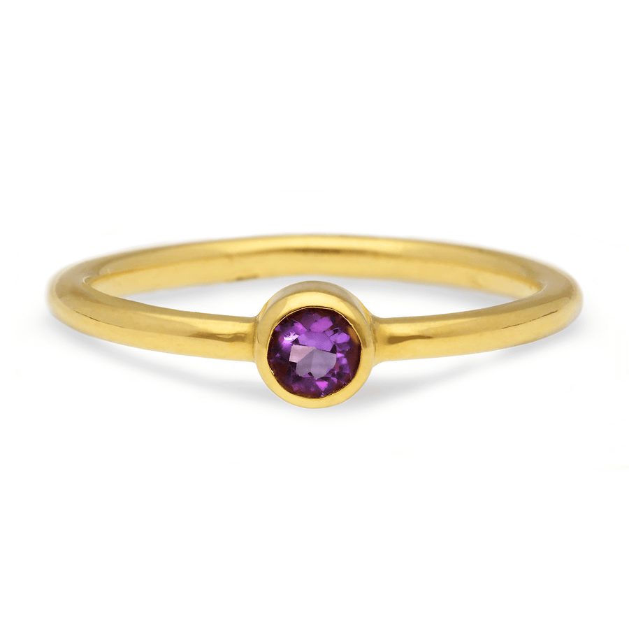 JANE Purple Amethyst Gold Ring