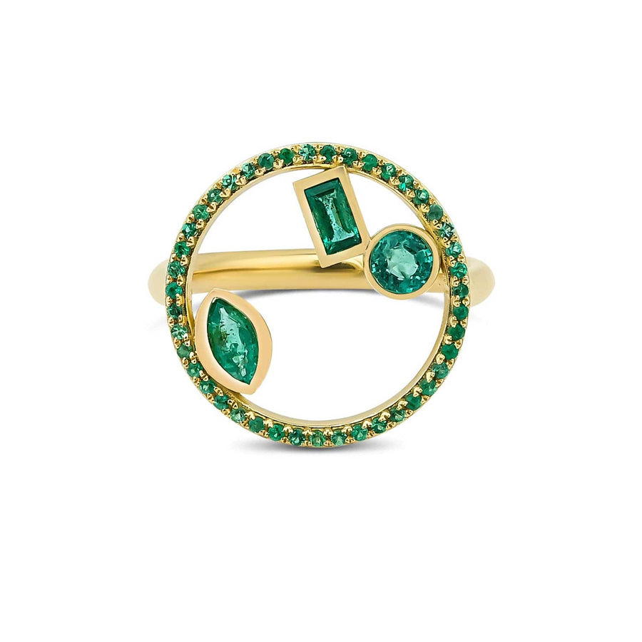 Project 20/20 Multi Emerald Ring