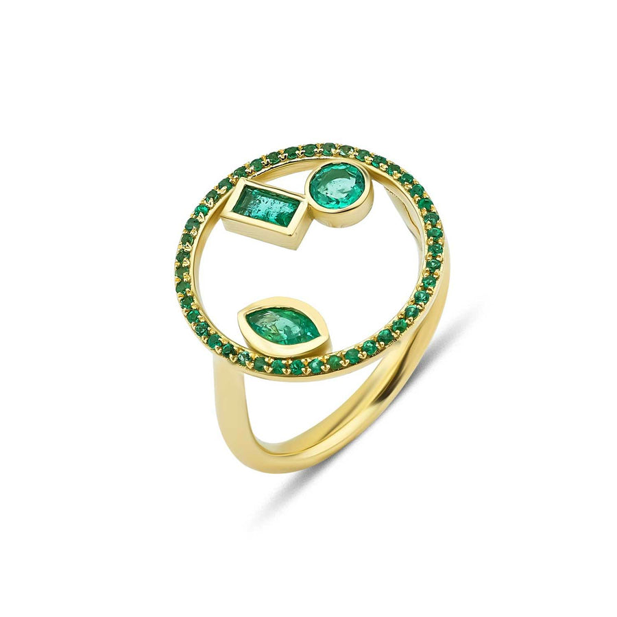 GFG Project 20/20 Multi Emerald Ring at EC One London