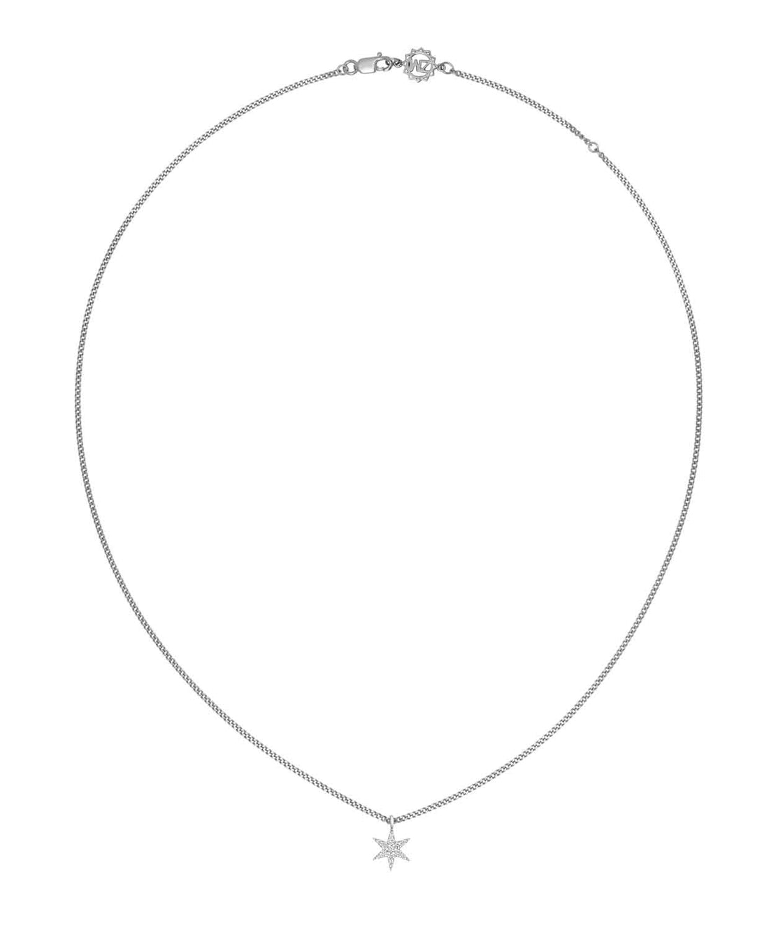 EC One Zoe & Morgan Mini Anahata Star White Gold Diamond Necklace