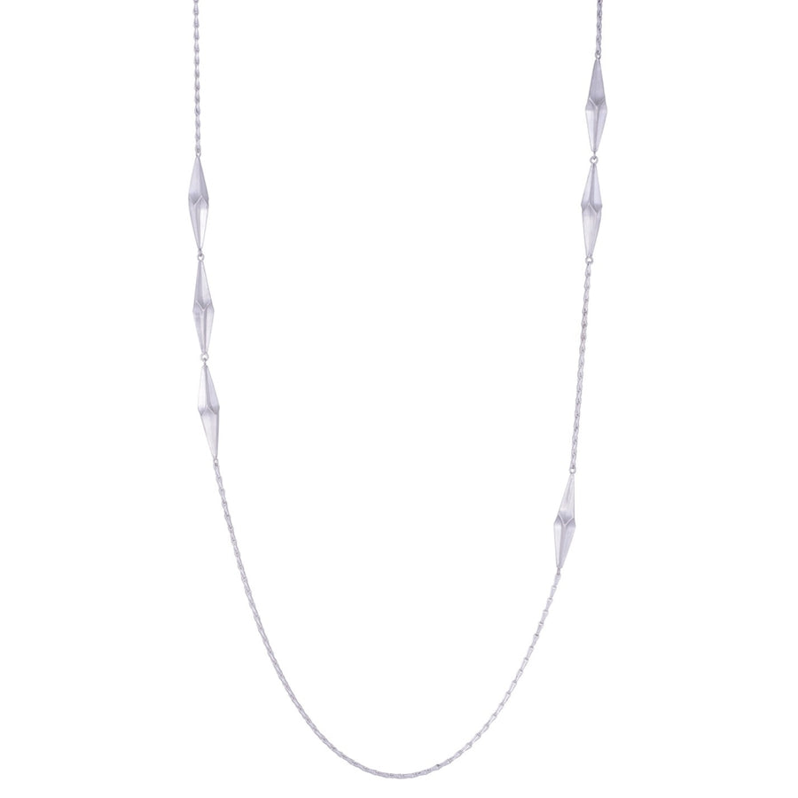 Long Shard Necklace Silver