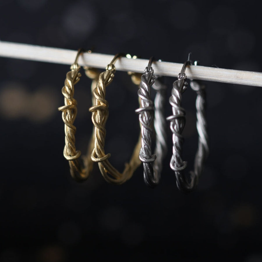 The Chance Encounter Hoop Earrings Silver